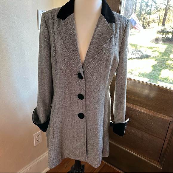 NorthStyle Jackets & Coats Northstyle Womens Blackwhite Tweed